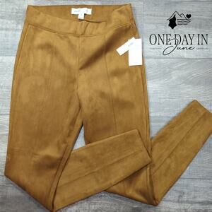 Old Navy Stevie Faux Suede Skinny Ankle Pants Size M Tall